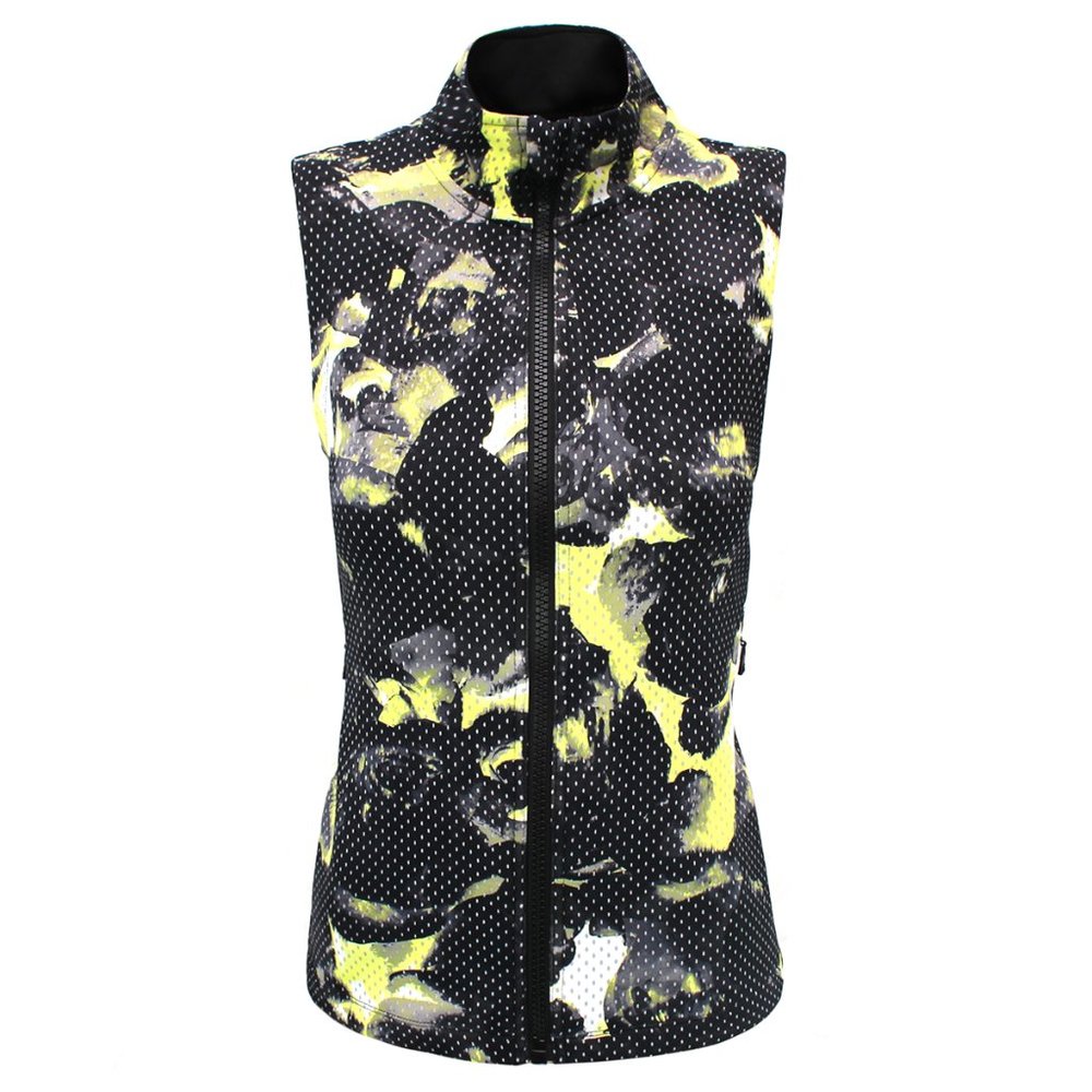 Calvin Klein Performance NEW Women's Digital Rose Vest, Black & Yellow (Medium)